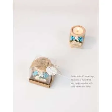 Personalized Wooden Candle Holders for Baby Showers