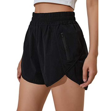 Blooming Jelly Womens High Waisted Running Shorts Athletic Workout Shorts Quick Dry Pants with Zippe...