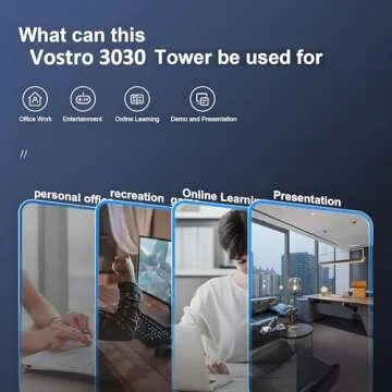 Dell Desktop Tower PC, i3-12100, 32GB RAM, 1TB SSD