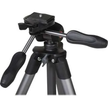 Manfrotto MKCOMPACTADV-BK Compact Advanced Tripod with 3-Way Head (Black) – with Two ZAYKiR Quick Release Plates for The RC2 Rapid Connect Adapter