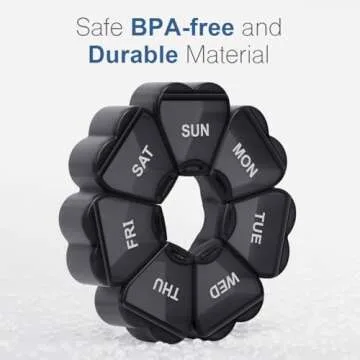 KAPENS Large Weekly Pill Organizer for Easy Med Management