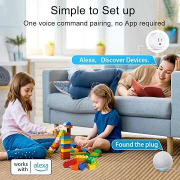 ExIoTy Smart Plug, Works with Alexa, Simple Setup with One Voice Command, Remote Control, Timer & Schedule & Group Controller, Bluetooth Mesh Outlet, Alexa Echo Required, ETL & FCC Certified (4 Pack)