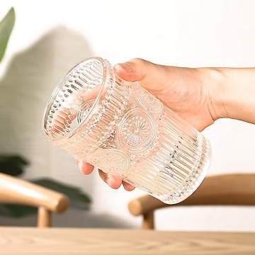 Vintage Glassware Romantic Drinking Glasses Set of 6