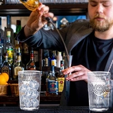 Vintage Glassware Romantic Drinking Glasses Set of 6