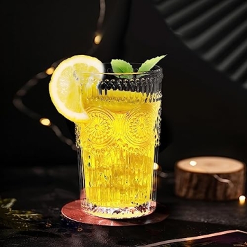 Vintage Glassware Romantic Drinking Glasses Set of 6