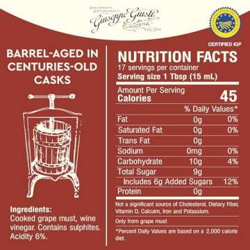 Giusti Balsamic Vinegar of Modena 3 Gold Medals 250ml