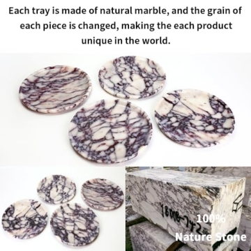 Elegant Natural Marble Tray for Home Decor and Serving