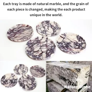 Elegant Natural Marble Tray for Home Decor and Serving