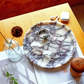 Elegant Natural Marble Tray for Home Decor and Serving