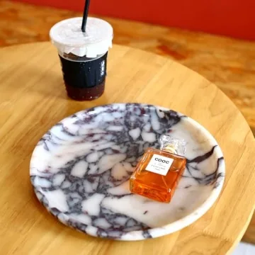 Elegant Natural Marble Tray for Home Decor and Serving