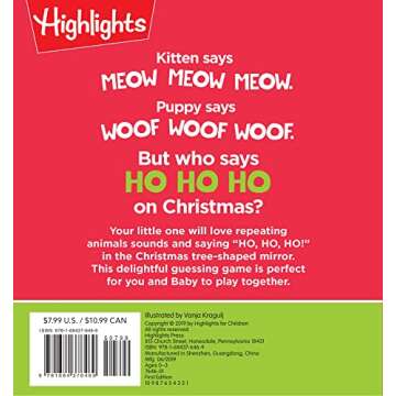Who Says Ho Ho Ho?: Christmas Board Book for Babies to Spark Early Reading, Perfect Toddler Christma...