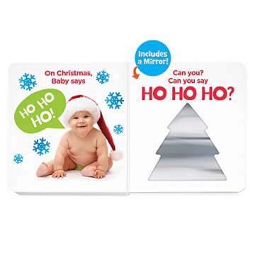 Who Says Ho Ho Ho?: Christmas Board Book for Babies to Spark Early Reading, Perfect Toddler Christma s Gift or Christmas Stocking Stuffer (Highlights Baby Mirror Board Books)