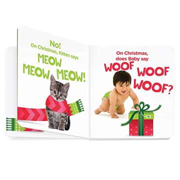 Who Says Ho Ho Ho?: Christmas Board Book for Babies to Spark Early Reading, Perfect Toddler Christma s Gift or Christmas Stocking Stuffer (Highlights Baby Mirror Board Books)