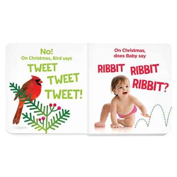 Who Says Ho Ho Ho?: Christmas Board Book for Babies to Spark Early Reading, Perfect Toddler Christma s Gift or Christmas Stocking Stuffer (Highlights Baby Mirror Board Books)