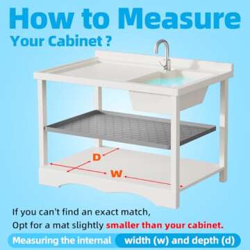 Protect Your Cabinets with WINISOK Under Sink Mat