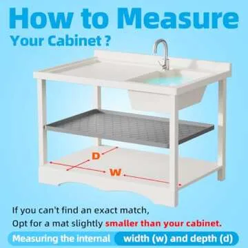 Protect Your Cabinets with WINISOK Under Sink Mat