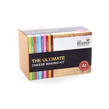 The Ultimate Cheese Making Kit - DIY Cheese Maker - 10 Different Cheese Mozzarella, Mascarpone, Feta...