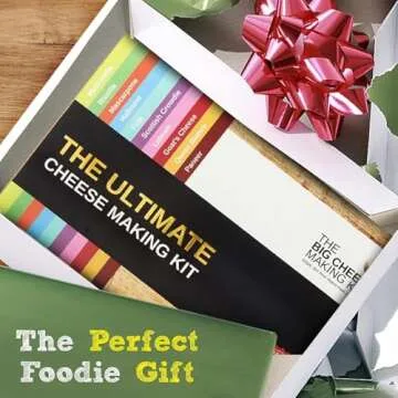 The Ultimate Cheese Making Kit - DIY Cheese Maker - 10 Different Cheese Mozzarella, Mascarpone, Feta, Ricotta Cheese - Cheese Making Supplies Include Rennet for Cheese Making & Booklet