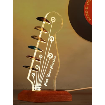 Light Up Guitar Pick Holder for Guitarists