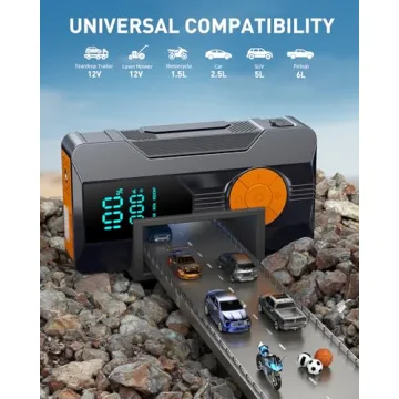 HIPOM Jump Starter with Air Compressor for All Vehicles
