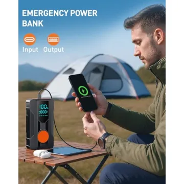 HIPOM Jump Starter with Air Compressor for All Vehicles