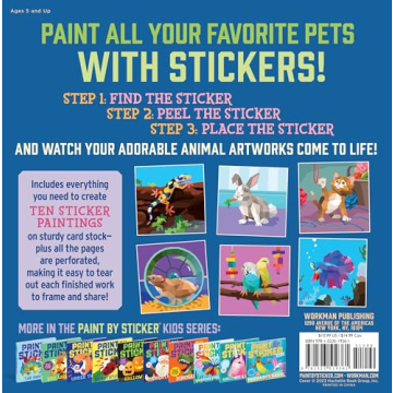 Paint by Sticker Kids: Pets - Fun Sticker Art for Kids!