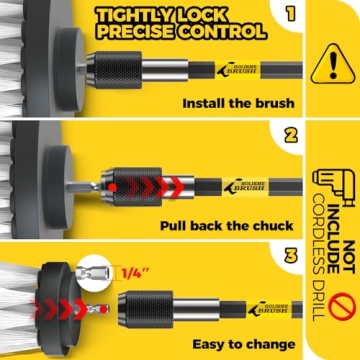 Holikme 6Pack Drill Brush Power Scrubber Cleaning Kit