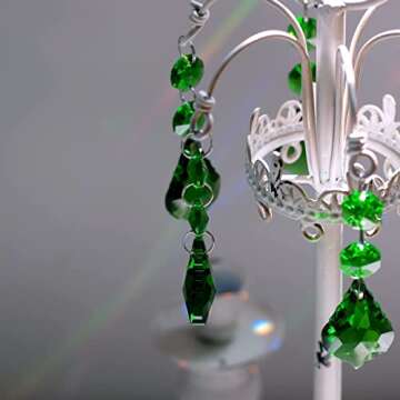 20pcs Vibrant Crystal Maple Leaf Prisms for Home Decor