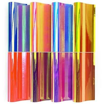 ARTEZA's Holographic Vinyl Sheets - 12x12, Unique Colors