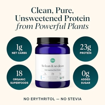 Ora Organic Vanilla Plant Protein Powder Vegan Gluten-Free