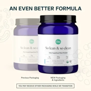 Ora Organic Vanilla Plant Protein Powder Vegan Gluten-Free