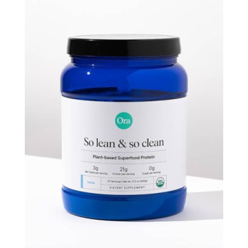 Ora Organic Vanilla Plant Protein Powder Vegan Gluten-Free