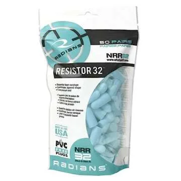 Radians Uncorded Ear Plugs - Comfortable 50 Pair Bag