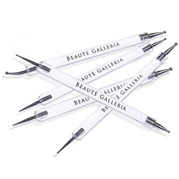 Beaute Galleria 5 Piece Dotting Pens for Nail Art
