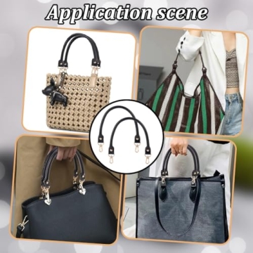Premium Black Leather Purse Handles for Stylish Upgrades