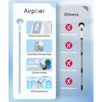 Airpher Electric Spin Scrubber - Finally Clean Your Home Easily!