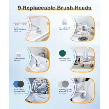 Airpher Electric Spin Scrubber - Finally Clean Your Home Easily!