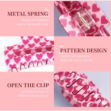 Stylish Valentine's Day Hair Clip for Women and Girls