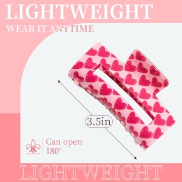 Stylish Valentine's Day Hair Clip for Women and Girls