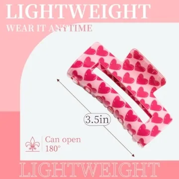 Stylish Valentine's Day Hair Clip for Women and Girls