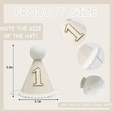 BOOMPA Boho 1st Birthday Hat for Special Celebrations