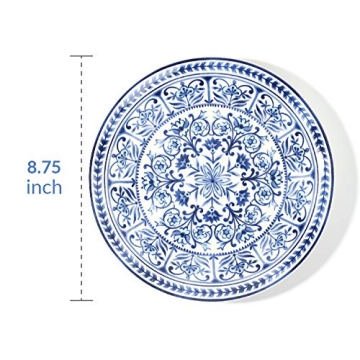 Sonemone Marrakesh Tile Floral Salad Plates Set of 4