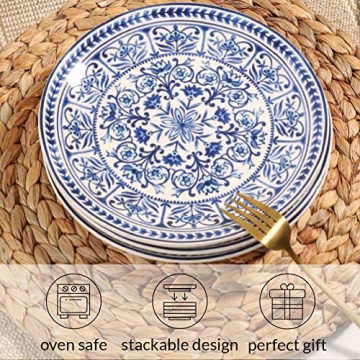 Sonemone Marrakesh Tile Floral Salad Plates Set of 4