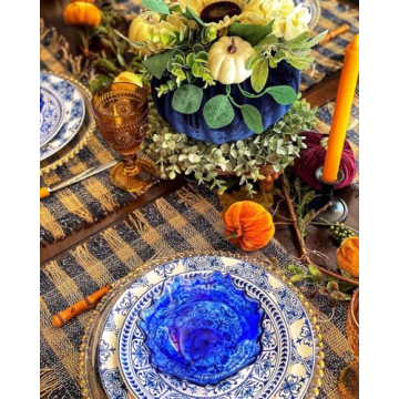 Sonemone Marrakesh Tile Floral Salad Plates Set of 4