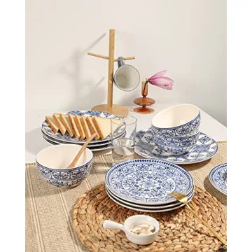 Sonemone Marrakesh Tile Floral Salad Plates Set of 4