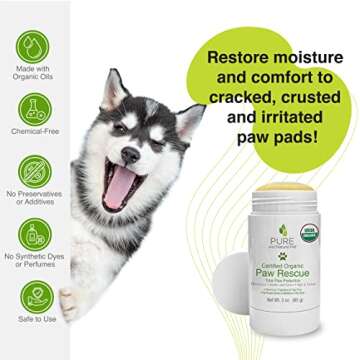 Organic Paw Rescue Balm - Certified & Fragrance-Free
