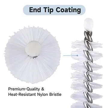 Mt.Jun Heavy-Duty Straw Cleaner Brush Set – 10-Inch, 4 Pack with 4 Diameters (Perfect for Thin to Smoothie Straws), Full Coverage Bristles, Ergonomic Grip Handle