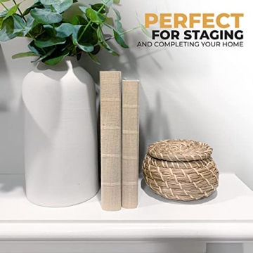 Textured Linen Home Decor Book for Elegant Interiors