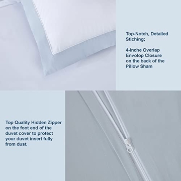 Luxury Long-Staple Cotton Duvet Cover Set - Soft Comfort