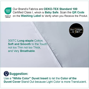 Luxury Long-Staple Cotton Duvet Cover Set - Soft Comfort